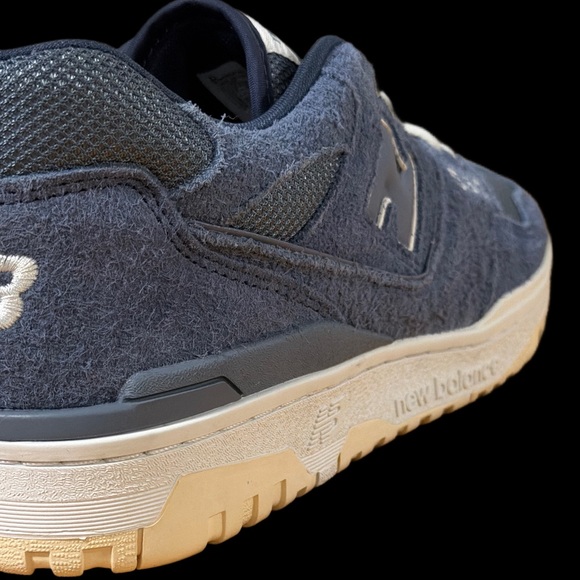 New Balance 550 Navy Blue Suede & Mesh Sneakers Men’s Size 10.5 EUC 1X main image 7
